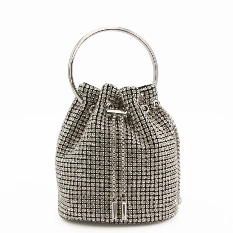 Clutch Strass Prata