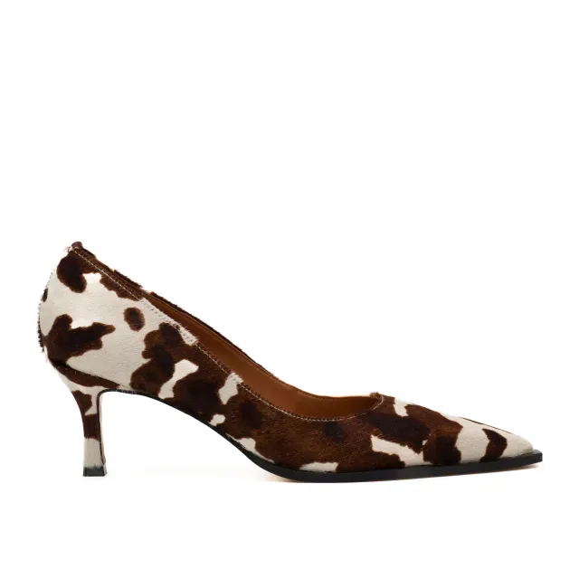 Scarpin Couro Animal Print Claire Werner