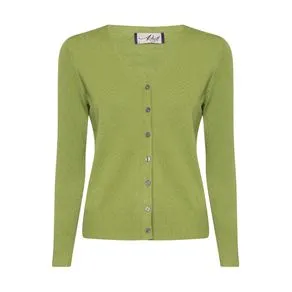 CARDIGAN FEMININO EM TRICOT DECOTE V BOTÕES