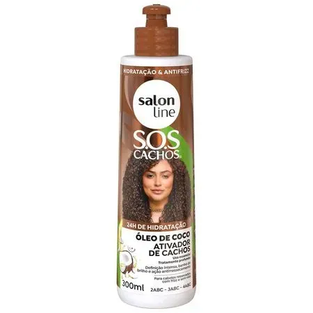 Ativador de Cachos Salon Line SOS Cachos Óleo de Coco 300ml
