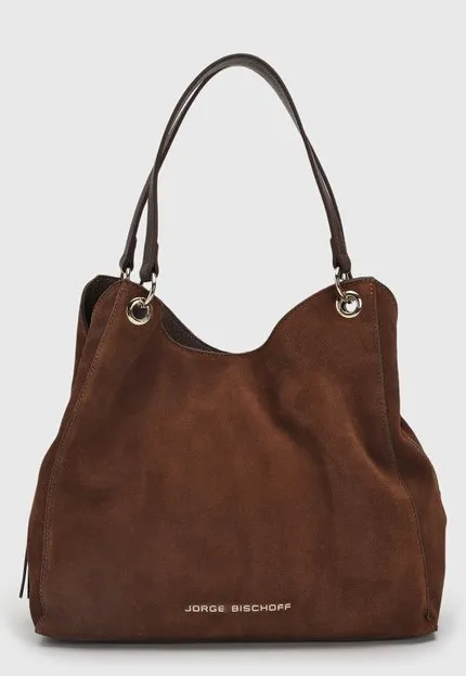 Bolsa Feminina Jorge Bischoff Alças Duplas Marrom