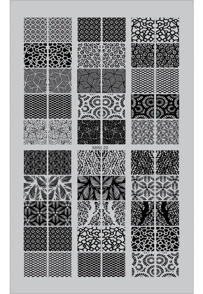 60 Adesivos De Unha 3d Renda Preta Pré Pronto - Mini 20