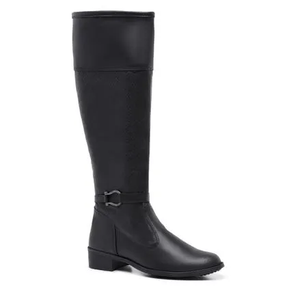 Bota Montaria Feminina Cano Alto Longo Salto Casual Country - Nobreza Shoes