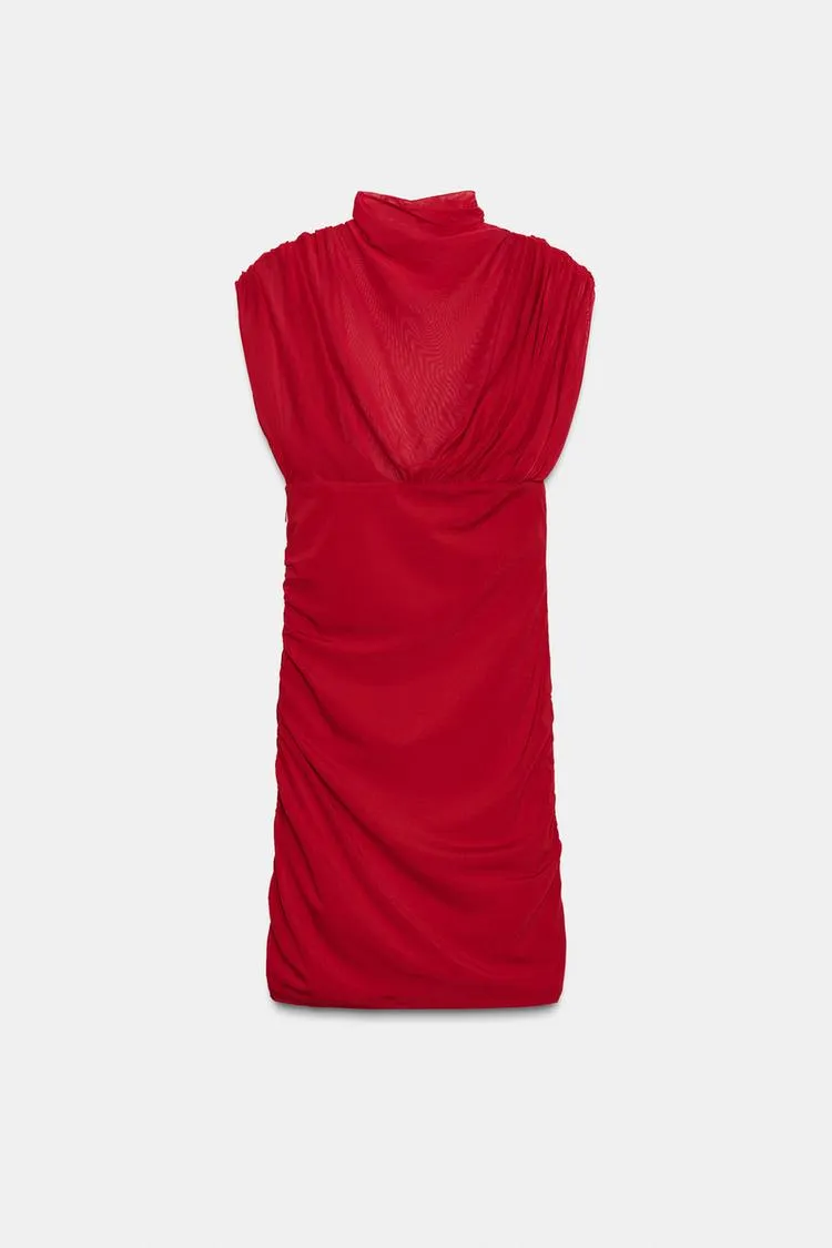 VESTIDO CURTO MESH COMBINADO