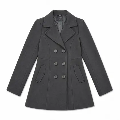 Casaco Feminino Lã Batida Facinelli 610257 Chumbo