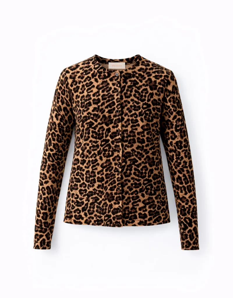 Cardigan Tricot Leopardo