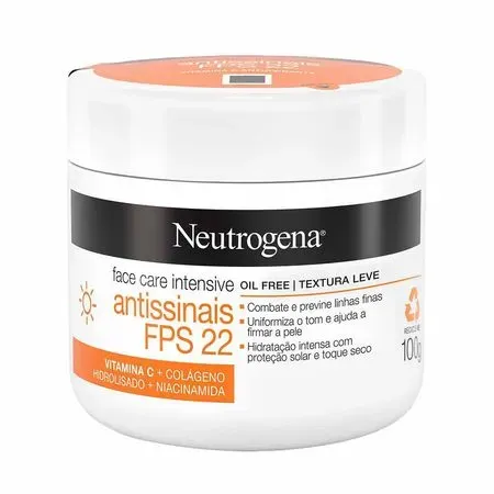 Hidratante Facial Neutrogena Face Care Antissinais Dia FPS 22