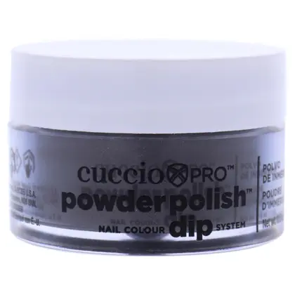 Esmalte de unhas em pó Cuccio Colour 15 mL com tons de cinza prateado
