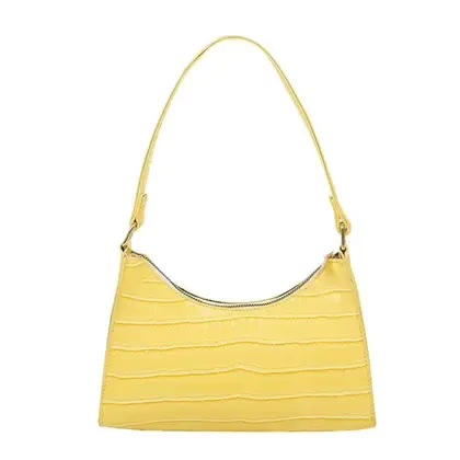 Bolsa Sintética Crocodilo PU Pequena de Ombro/Mão Alça Curta - Modas Fagundes