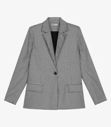 Blazer Feminino Xadrez Endless Preto