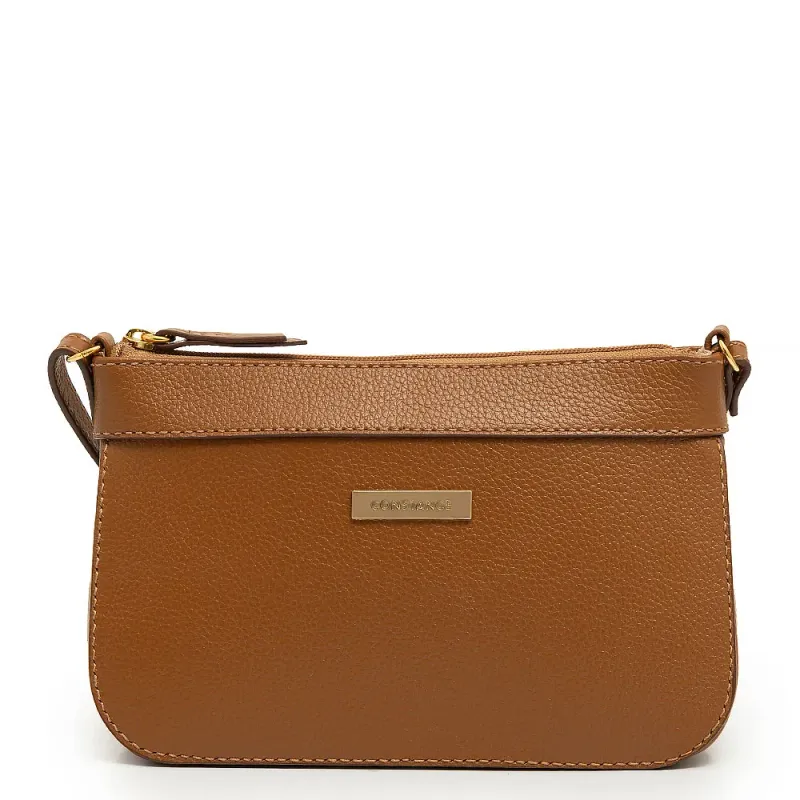Bolsa Transversal Couro Pequena Caramelo