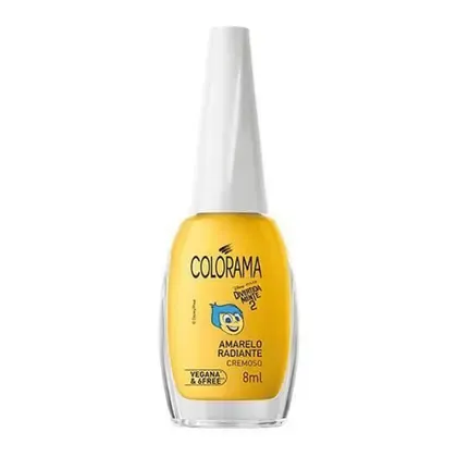Esmalte Cremoso Colorama Amarelo Radiante Divertidamente 2 8ml