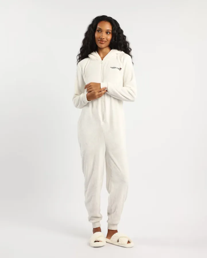 Macacão pijama feminino peluciado Hello Kitty - branco | Sanrio
