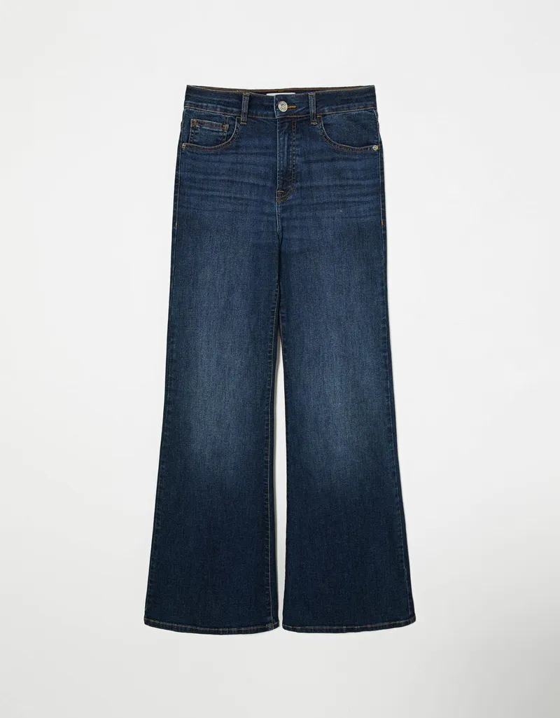 Calça Jeans Flare Cintura Alta