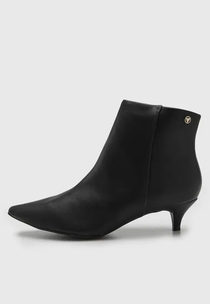 Bota Feminina VIA UNO Cano Baixo Preta