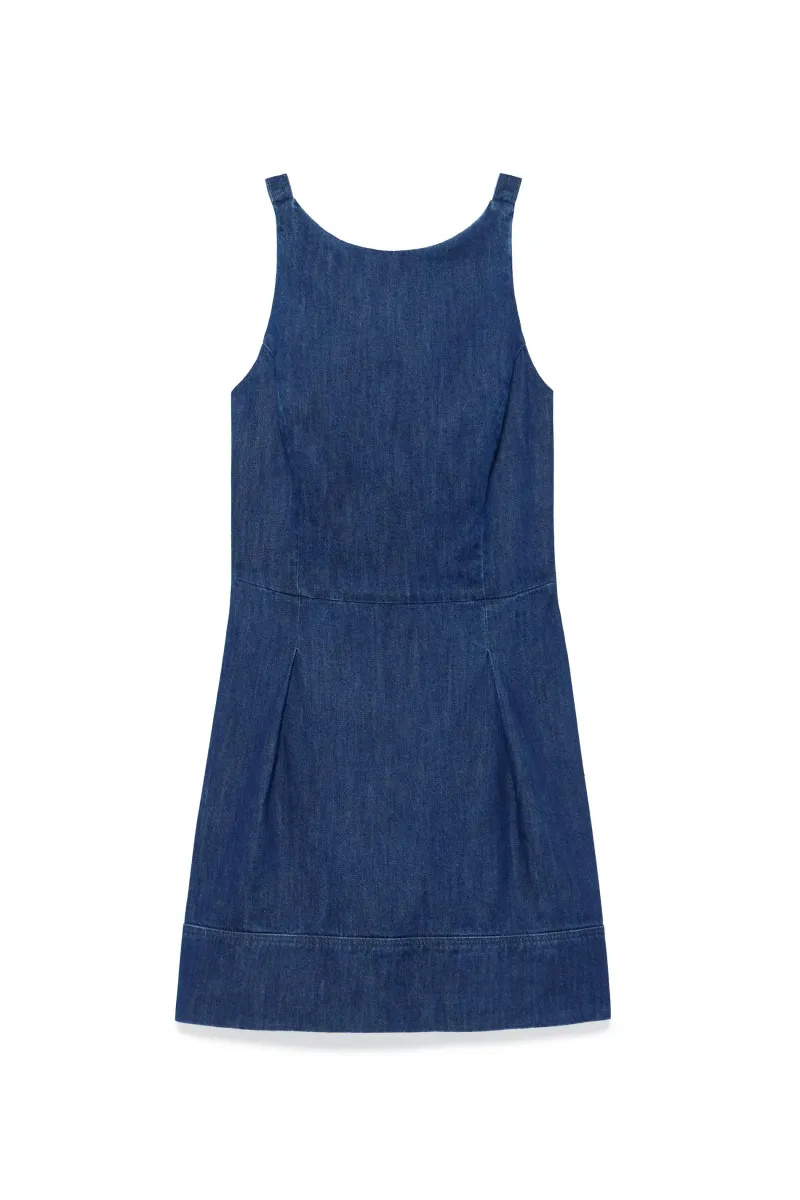 Vestido Jeans Curto com Regulagem