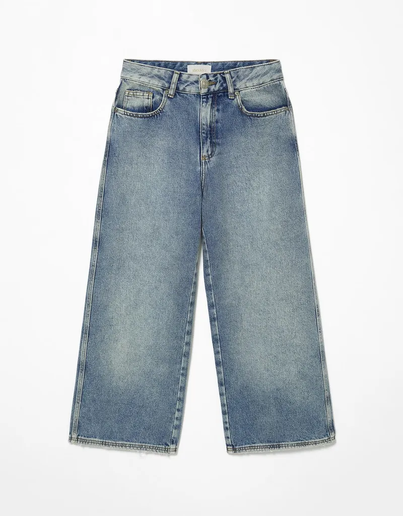 Calça Jeans Pantacourt
