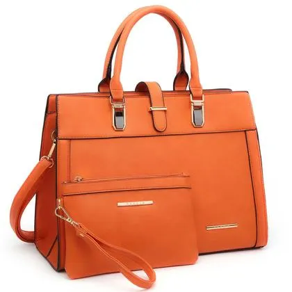 Bolsa Dasein Flap-over Belt Shoulder Sacola Laranja