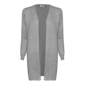 CARDIGAN FEMININO EM TRICOT ALONGADO ABERTO
