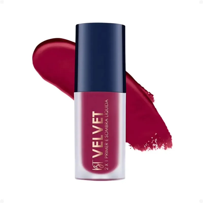 Primer e Sombra Líquida Bruna Tavares Bt Velvet 2x1 Cherry