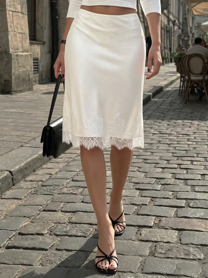 Perirose Saia Curta Plissada Listrada com Decoração de Concha Azul Claro Elegante para Mulheres, Vestido de Praia da Moda para Férias