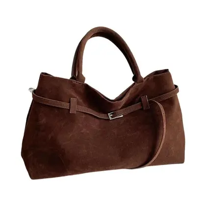 Bolsa Tote Retrô de Grande Capacidade para Mulheres - Outono/Inverno - Design de Alta Qualidade