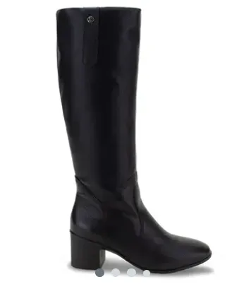 Bota Feminina Montaria Bottero Cano Longo 347806 Couro Preto