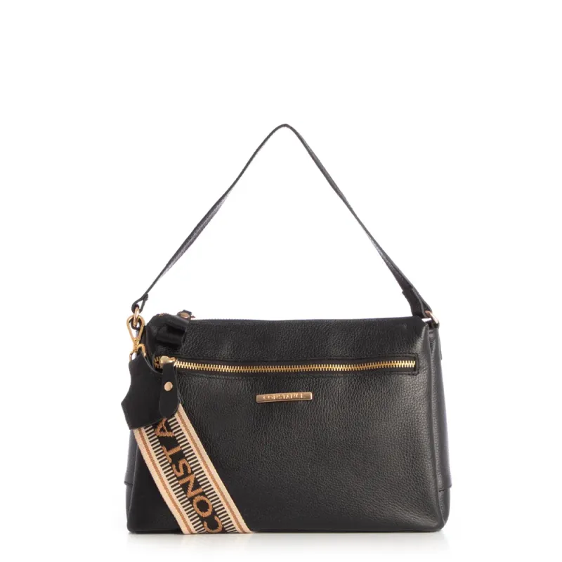 Bolsa de Couro Tiracolo Preto