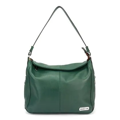 Bolsa Feminina Hobo Sacola Media em Couro Legitimo Anastácia Road Seven