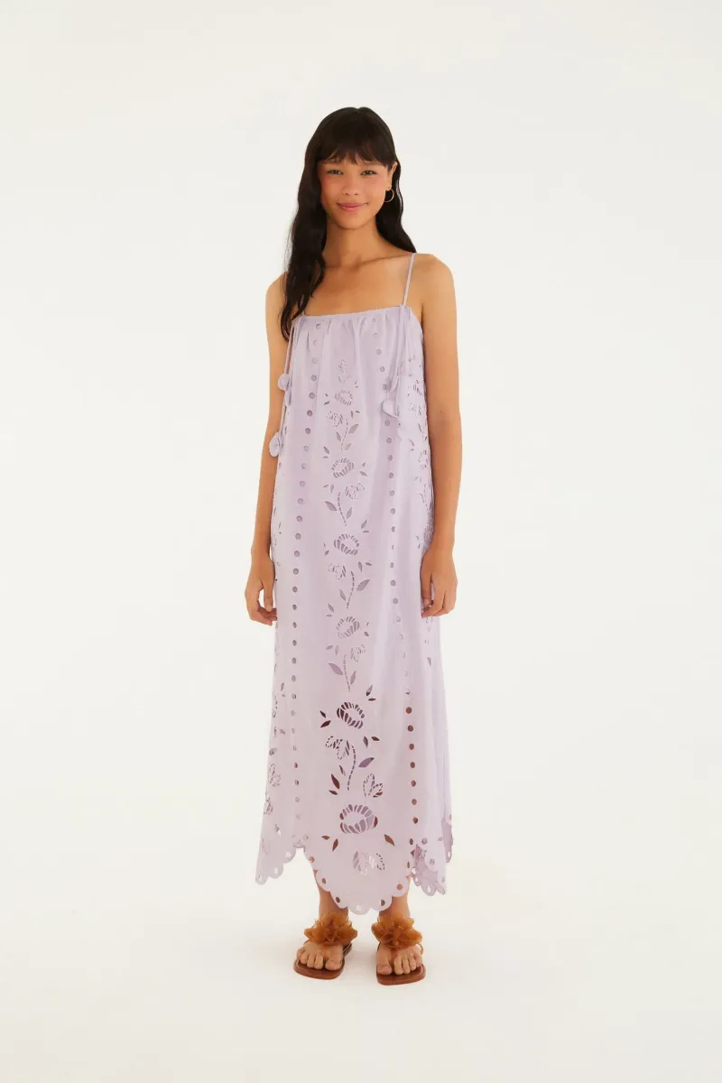 Vestido Bordado Artesanal Flores