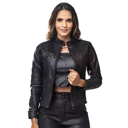 Jaqueta de Couro Feminina Dallas - IGNE BULL
