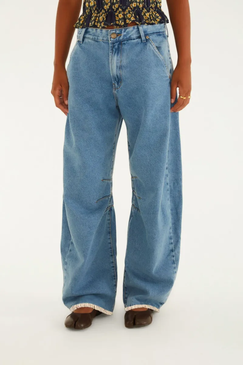 Calça Jeans Barrel