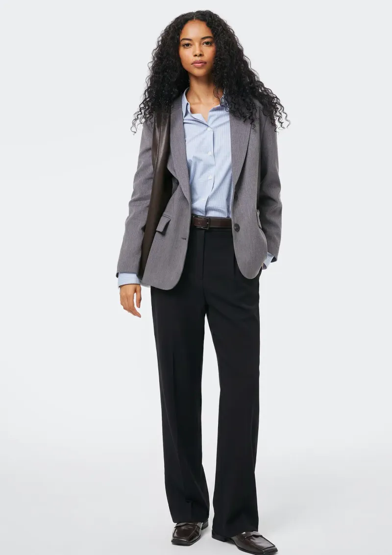 Calça Feminina Alfaiataria Reta - Preto