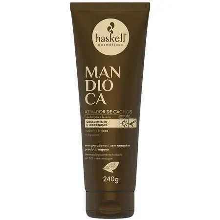 Haskell Mandioca Ativador de Cachos 240g