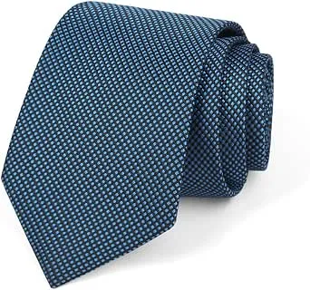 Gravata masculina de bolinhas azul – Estilo casual de negócios para um visual elegante