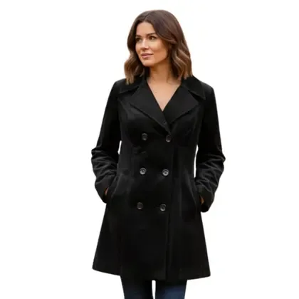 Casaco Feminino Facinelli Elegante Forrado em Poliéster