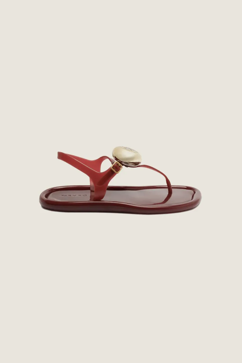 Sandália Rasteira Jelly Slim Max Selo