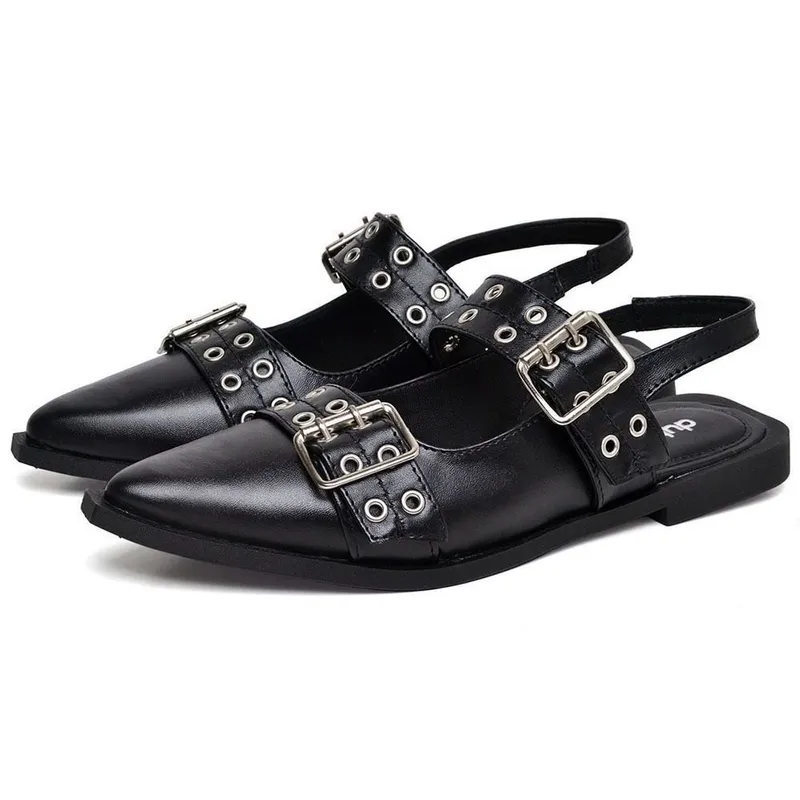 Sapatilha Feminina de Fivela DUBUY 1302FG Preto
