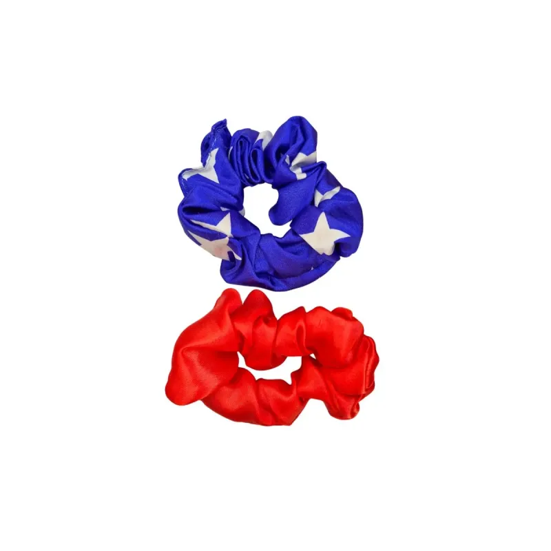 scrunchie de cetim Beleza Express - mulher maravilha