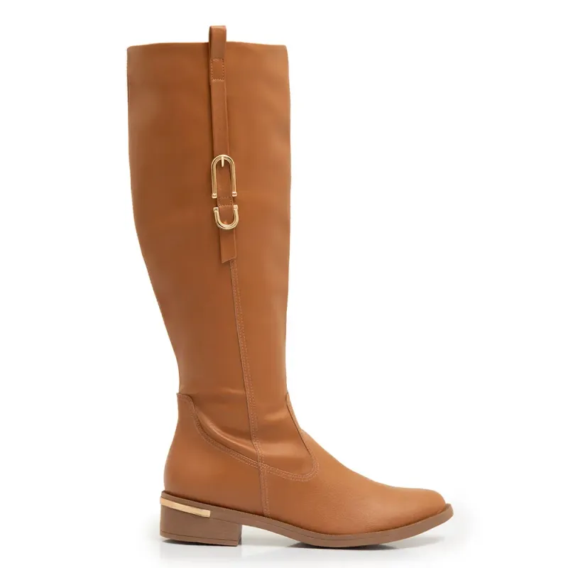 Bota Caramelo Montaria Fivela