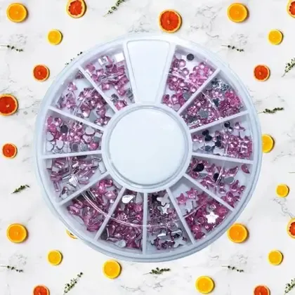 Disco Strass Pedrarias Coloridas Unhas Decoração NAILS ART - LE DESIR
