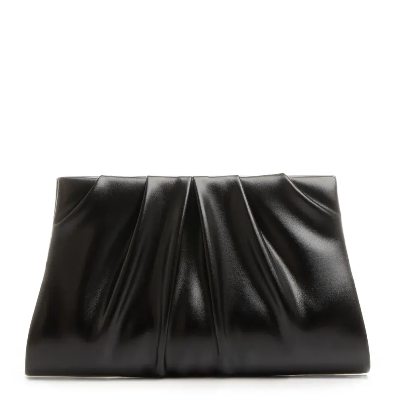 Clutch Preta Drapeada