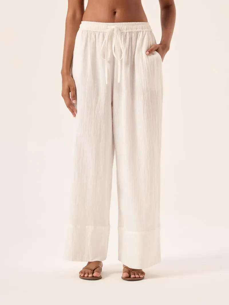 Calça Pantalona Ipa Branco