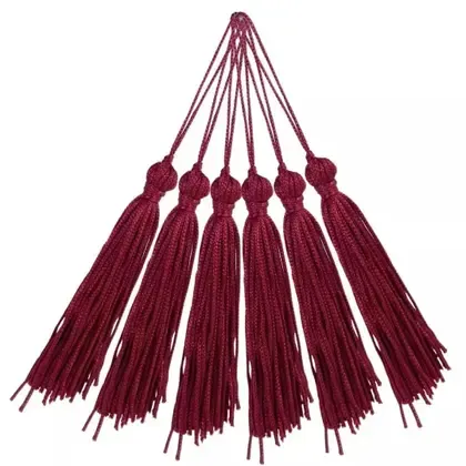Pingente 7cm Vinho Claro Franja de Seda 520 Tassel - 10 unidades - NY