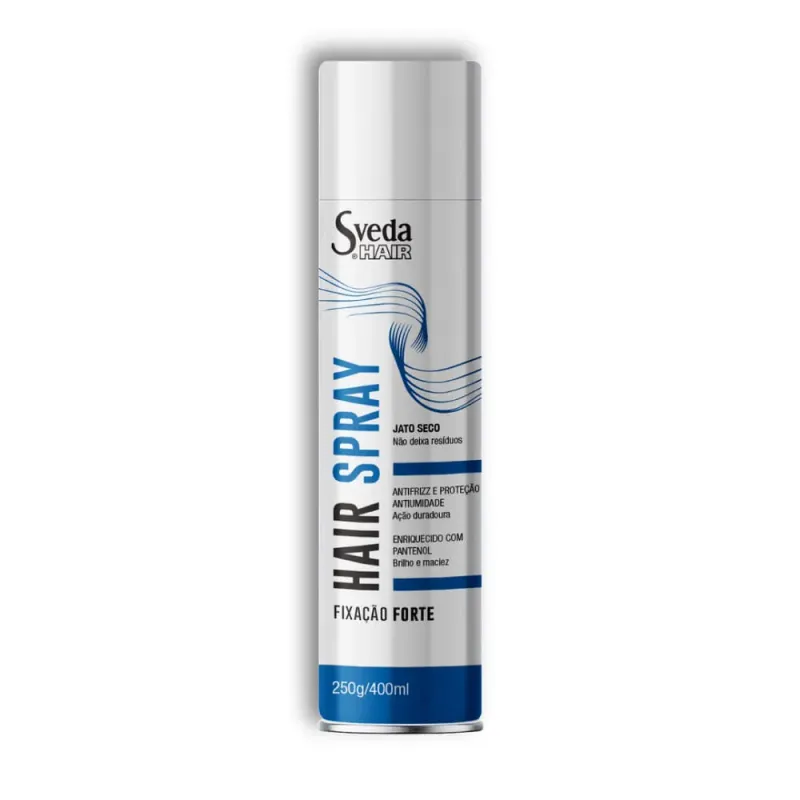 Fixador de Cabelo Hair Spray Sveda Fixação Forte 400ml