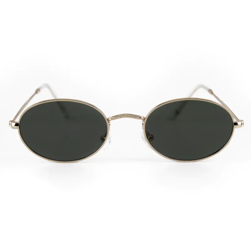 Óculos de Sol Clássico Oval Dourado - Limitado
