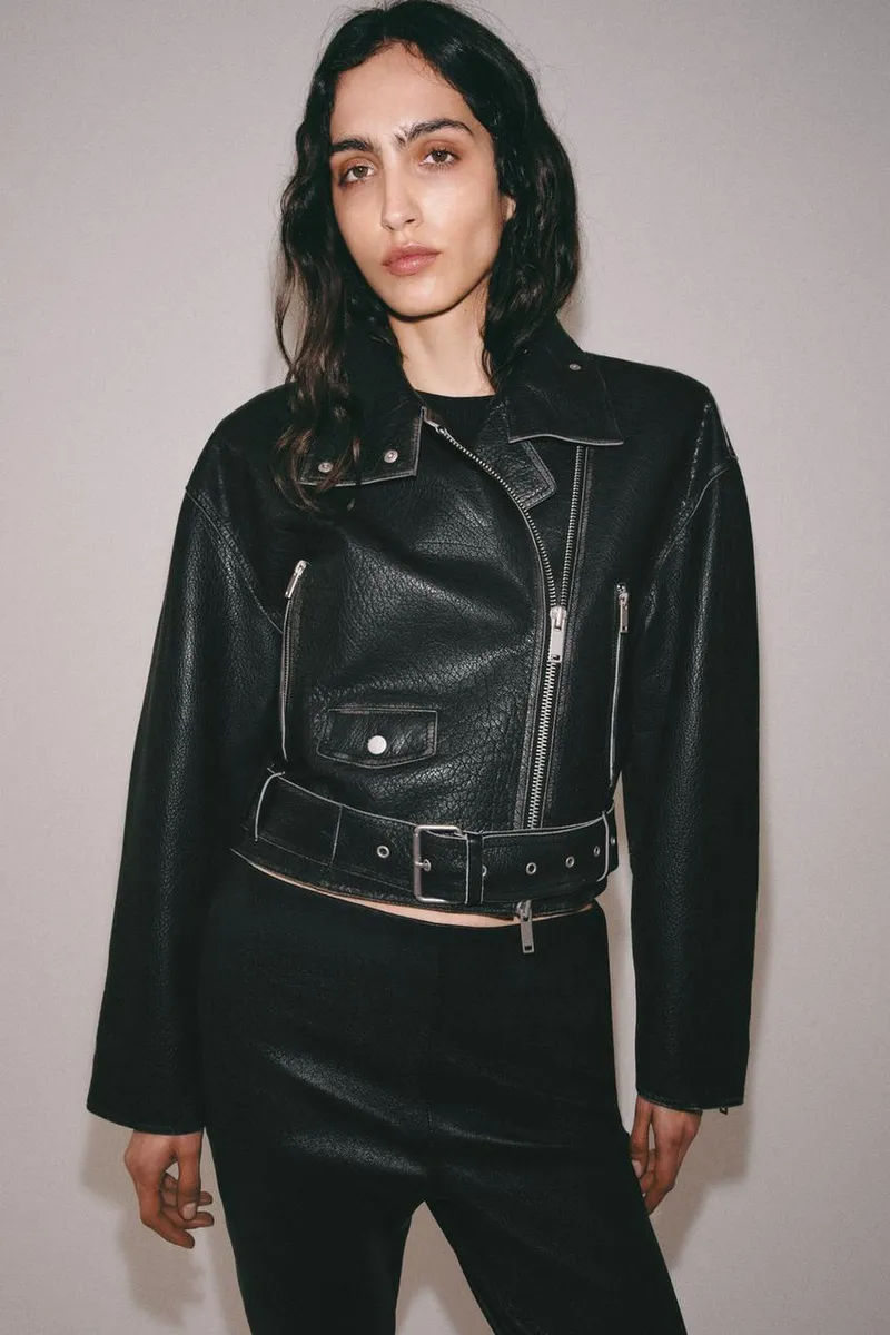 JAQUETA BIKER DE COURO ZW COLLECTION LIMITED EDITION