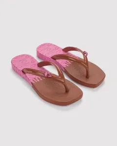 Chinelo de Dedo Pluma Print Boca Rosa Ipanema