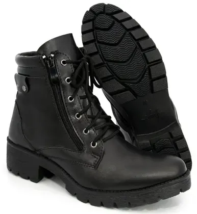 Bota Coturno Feminina Plataforma Stiloclub Preto - WSHOES