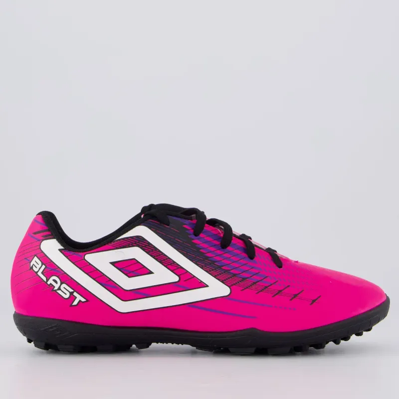 Chuteira Umbro Blast Society Rosa E Preta